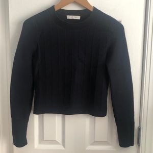 EUC - Sandro cropped ribbed sweater